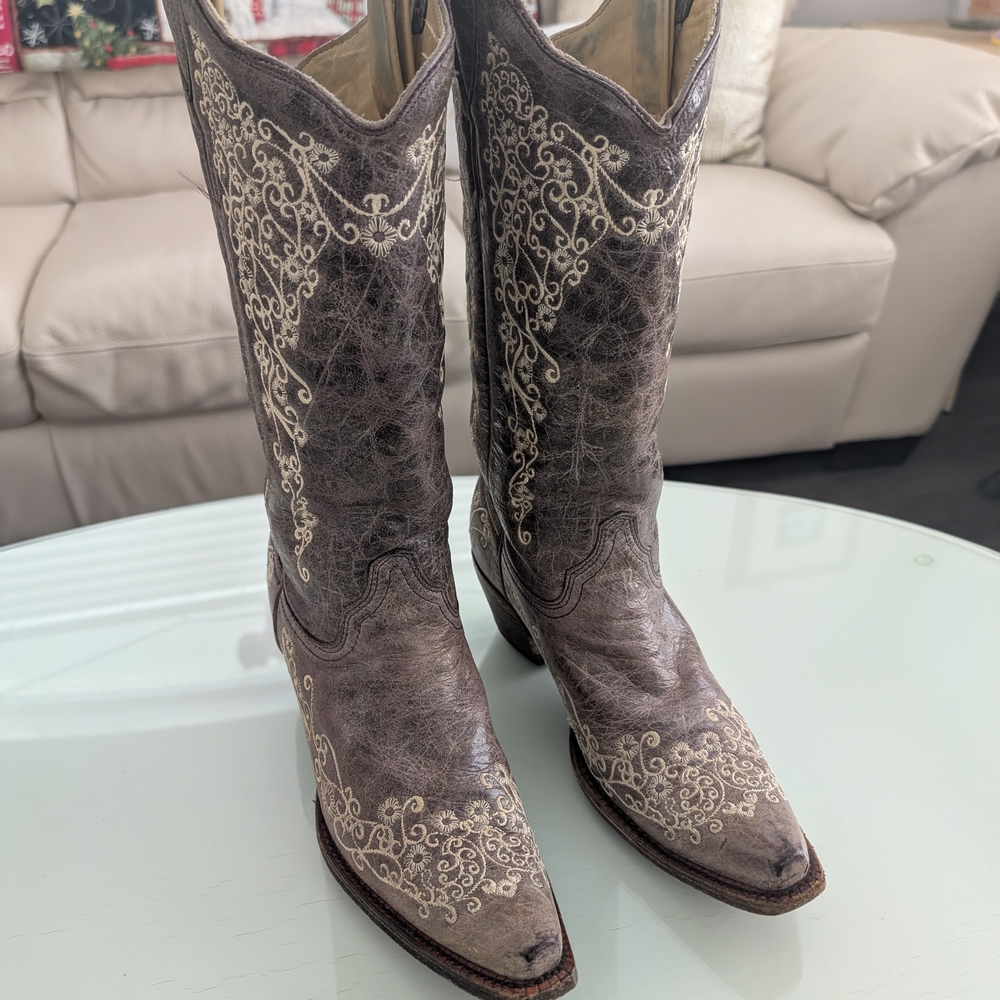 Embroidered Corral Boots